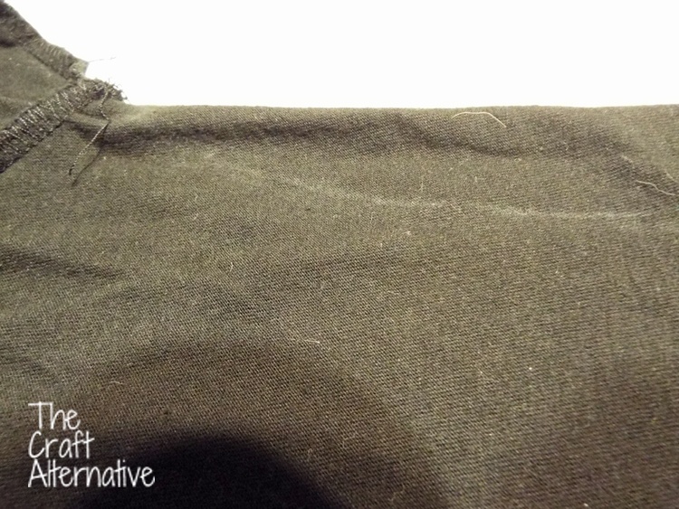 Taking in the Sides of a T-Shirt_Chalk Line Closeup