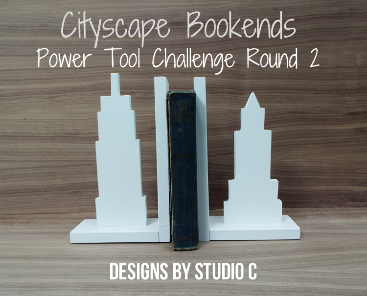 Cityscape Bookends for the Power Tool Challenge_Featured