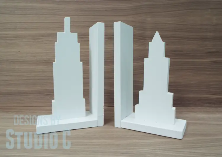 Cityscape Bookends for the Power Tool Challenge_Finished