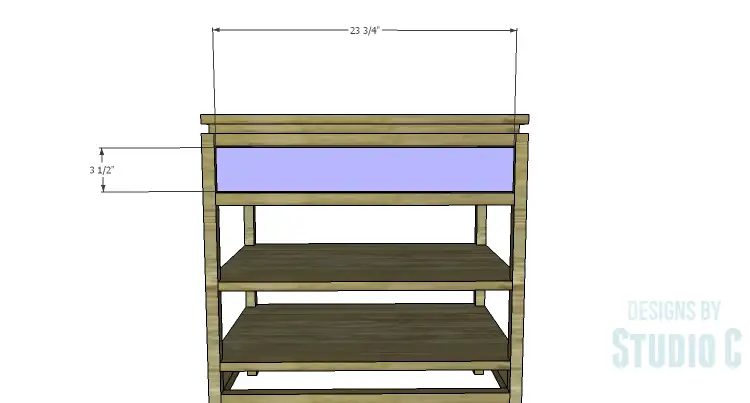 DIY Plans to Build a Floating Top Nightstand_Drawer Front