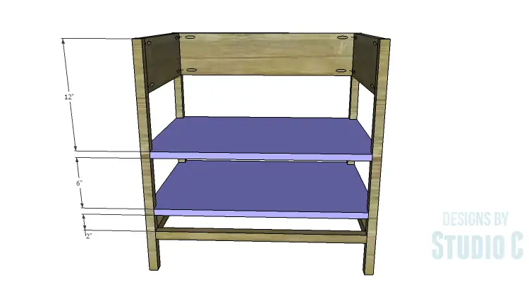 DIY Plans to Build a Floating Top Nightstand_Shelves 2