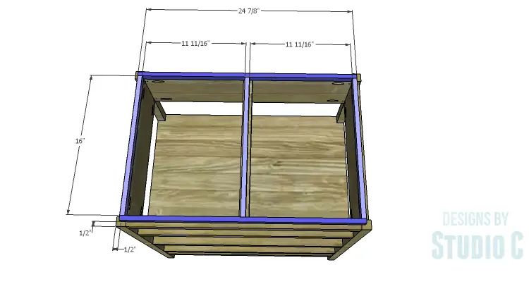 DIY Plans to Build a Floating Top Nightstand_Top Support Frame