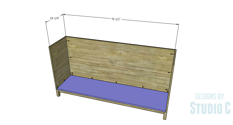 DIY Plans to Build a Long Paneled Sideboard_Bottom