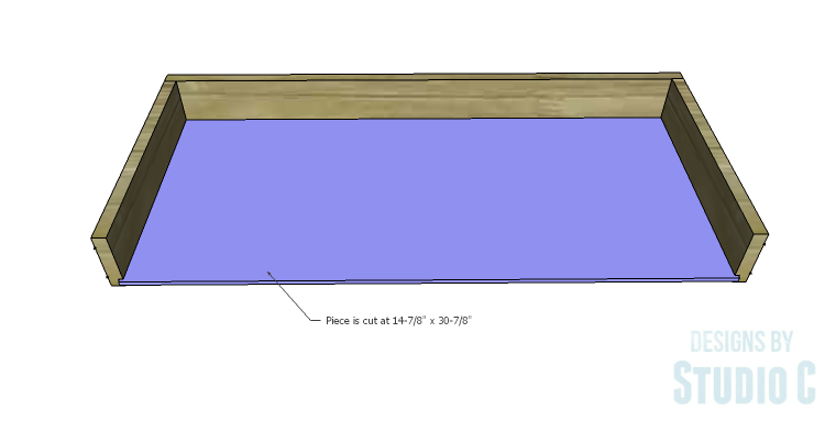 DIY Plans to Build a Long Paneled Sideboard_Drawer Bottom