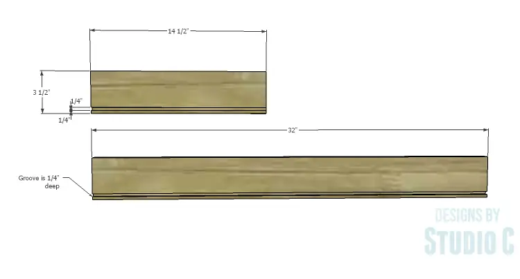 DIY Plans to Build a Long Paneled Sideboard_Drawer Sides & Back 1