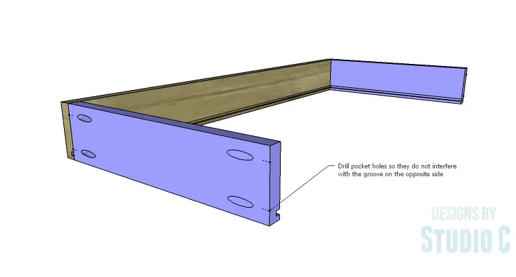 DIY Plans to Build a Long Paneled Sideboard_Drawer Sides & Back 2