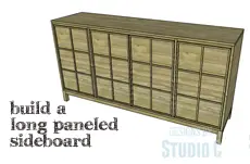 diy plans build sideboard,plans build paneled sideboard