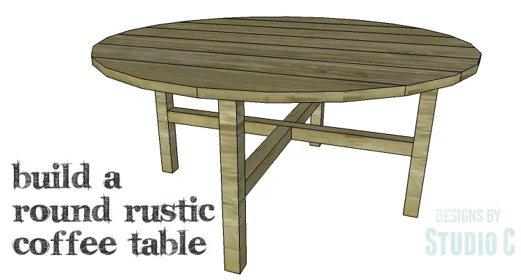 DIY Plans to Build a Round Rustic Coffee Table_Copy