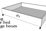 build rolling under bed storage boxes featured image with title of furniture plan