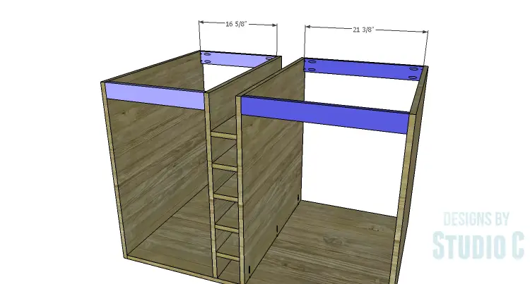 DIY Plans to Build a Carey Kitchen Island_Upper Stretchers