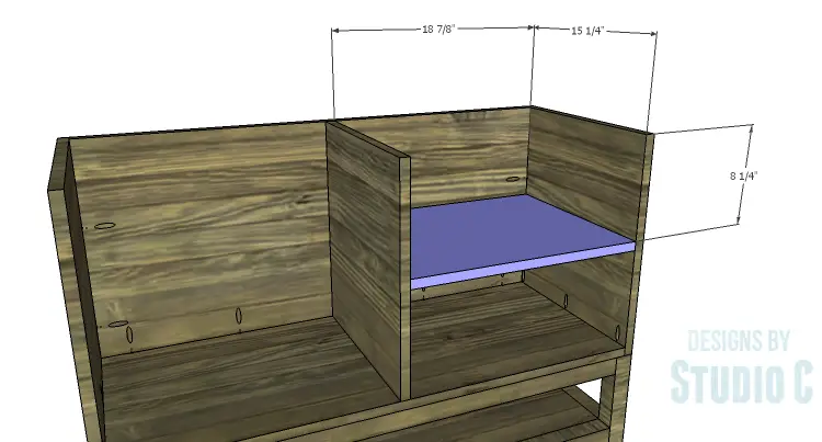 DIY Plans to Build a Caroline Buffet_Shelves 1