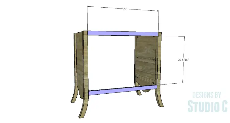 DIY Plans to Build a Celia Dresser_Back Stretchers