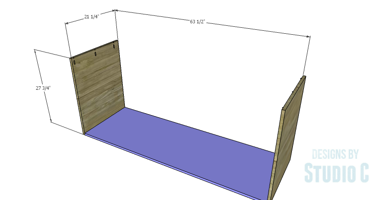 DIY Plans to Build a Mayweather Dresser_Sides & Bottom