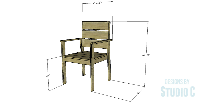 DIY Plans to Build a Quinn Outdoor Chair