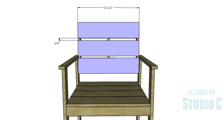 DIY Plans to Build a Quinn Outdoor Chair_Back Planks