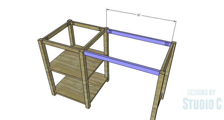 DIY Plans to Build a Torrie Shelf Desk_Connector Stretchers