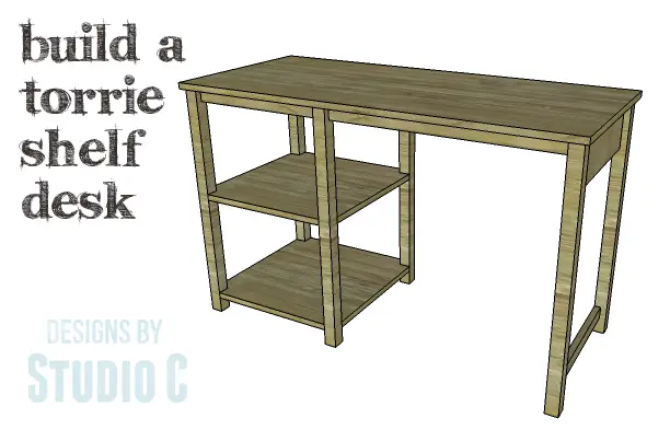 Diy Plans To Build A Torrie Shelf Desk, Simple Wood Desk Plans