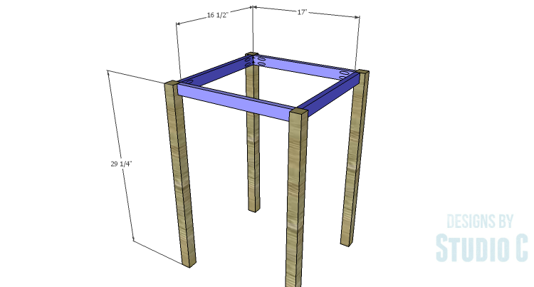 DIY Plans to Build a Torrie Shelf Desk_Legs & Stretchers