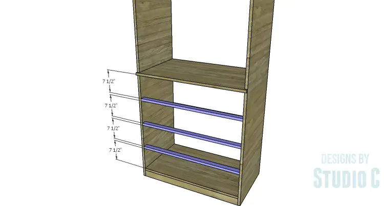 DIY Plans to Build a Country Pantry_Lower Stretchers