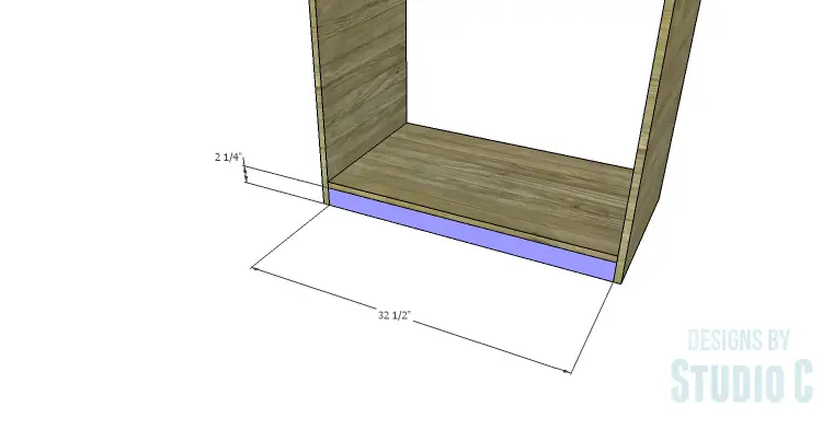 DIY Plans to Build a Country Pantry_Lower Support