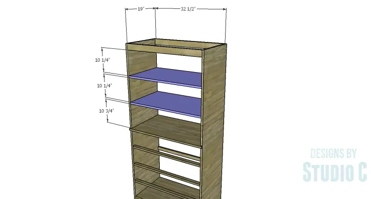 DIY Plans to Build a Country Pantry_Upper Shelves