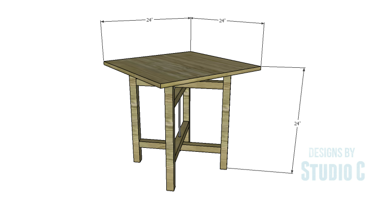 DIY Plans to Build a Cross-Leg End Table