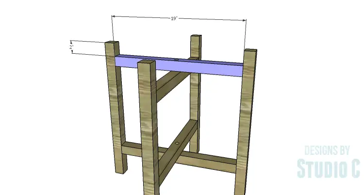 DIY Plans to Build a Cross-Leg End Table_Stretchers 2