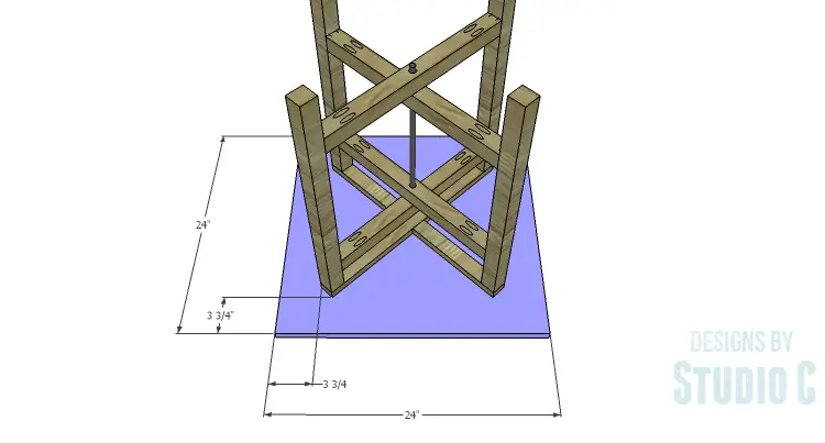DIY Plans to Build a Cross-Leg End Table_Top