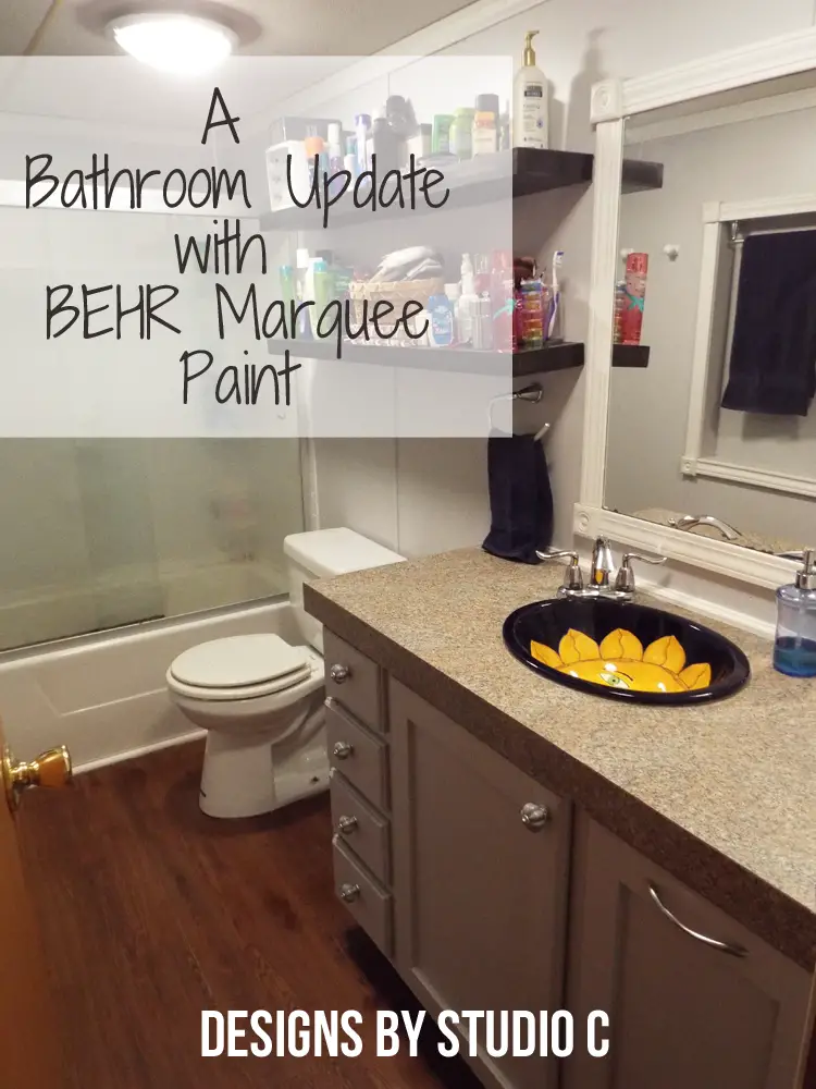 Fabulous Bathroom Update with BEHR Marquee Paint_Featured