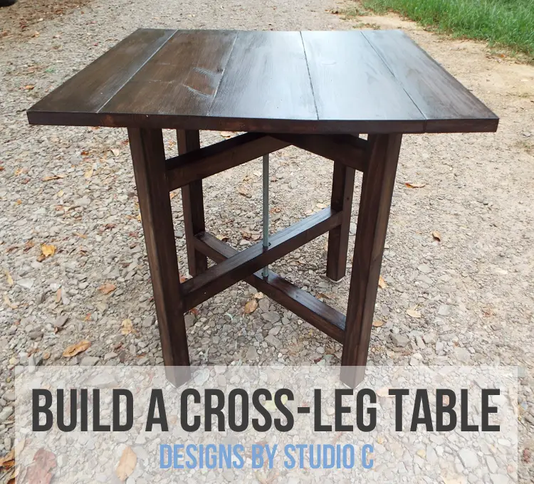 DIY Plans to Build a Cross-Leg End Table_Featured