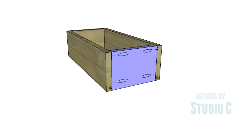 DIY Plans to Build a Bath Vanity with a Built-In Clothes Hamper_Drawer Box Front