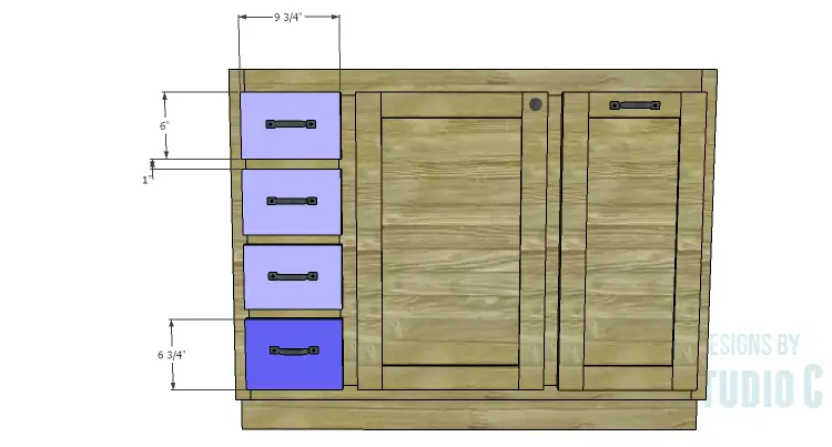 DIY Plans to Build a Bath Vanity with a Built-In Clothes Hamper_Drawer Fronts