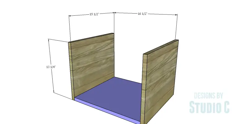 DIY Plans to Build a Mayweather Nightstand_Sides & Bottom