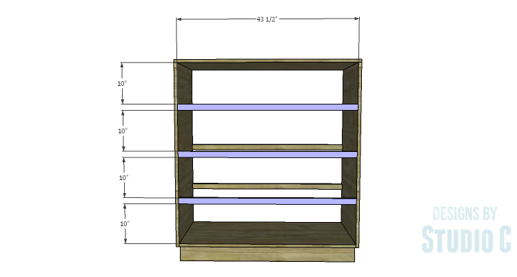 DIY Plans to Build a Mayweather Tall Dresser_Front Stretchers