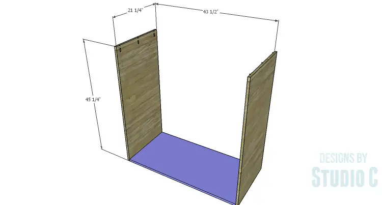 DIY Plans to Build a Mayweather Tall Dresser_Sides & Bottom