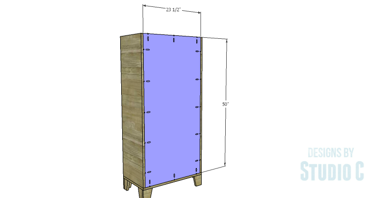 DIY Plans to Build a Coat Cabinet-Back