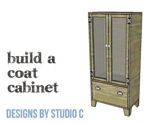 plans build coat cabinet