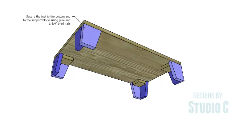 DIY Plans to Build a Coat Cabinet-Feet 2
