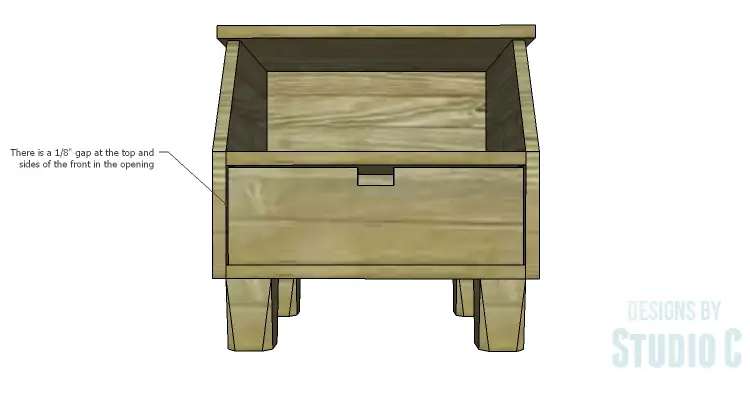 DIY Plans to Build a Cole Nightstand-Drop Down Front 2