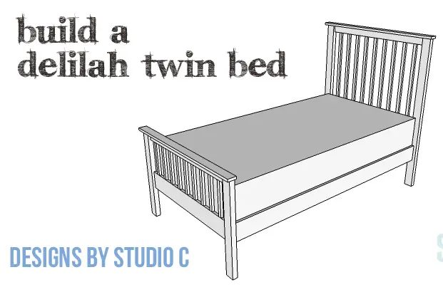 DIY Plans to Build a Delilah Twin Bed-Copy