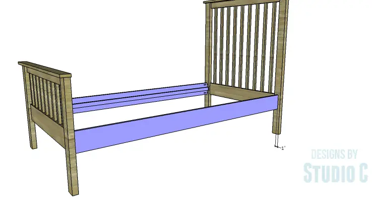 DIY Plans to Build a Delilah Twin Bed-Side Rails 2