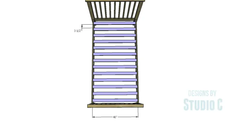 DIY Plans to Build a Delilah Twin Bed-Slats