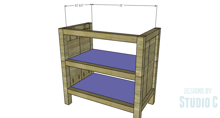 DIY Plans to Build Hannah's Nightstand-Shelves