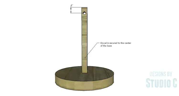 DIY Plans to Build a Rustic Cantilevered Desk Lamp-Dowel Post & Base