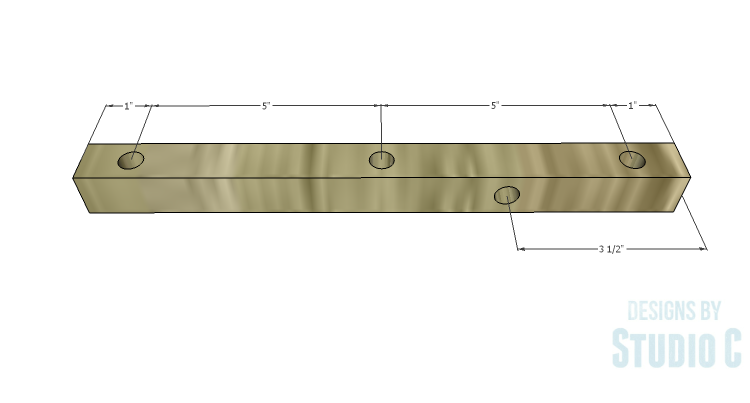 DIY Plans to Build a Rustic Cantilevered Desk Lamp-Upper Dowel Piece