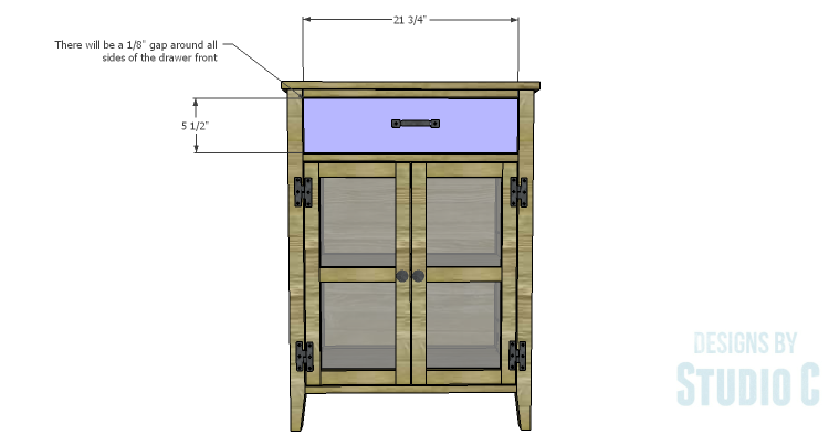 DIY Plans to Build a Tall Cabinet Base-Drawer Front