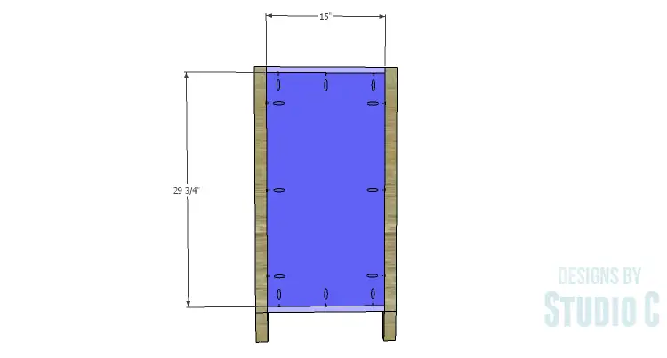 DIY Plans to Build a Tall Cabinet Base-Sides