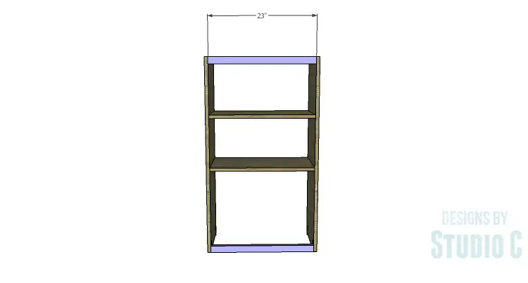 DIY Plans to Build a Tall Cabinet Hutch-Back Stretchers