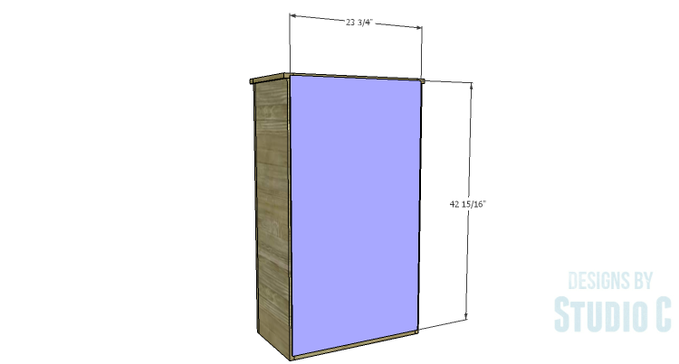 DIY Plans to Build a Tall Cabinet Hutch-Back
