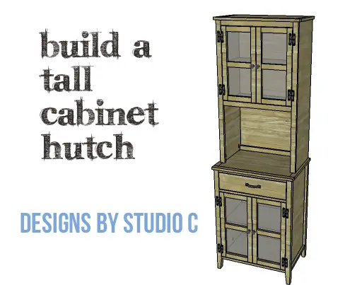 DIY Plans to Build a Tall Cabinet Hutch-Copy